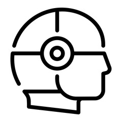 robotics line icon