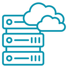 Cloud Server Icon Element For Design