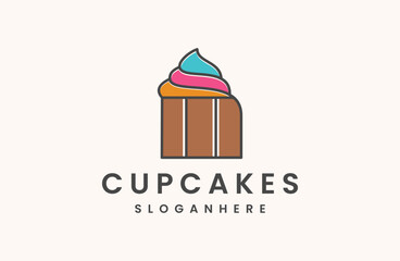 cupcake vector illustration Icon symbol