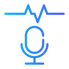 microphone gradient icon