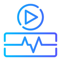 play gradient icon