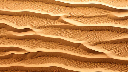 Fototapeta na wymiar Close-Up of Sandy Beach Patterns with Natural Waves and Ripples, Illustrating the Serene Beauty of a Tropical Seaside
