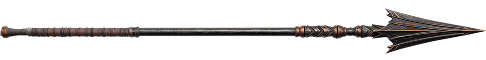 Spear, transparent background, isolated image, generative AI