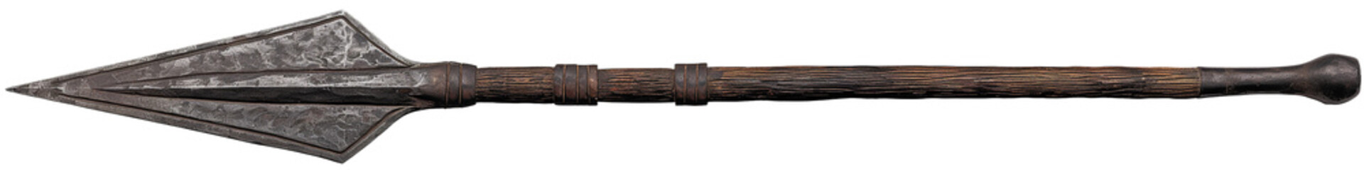 Spear, transparent background, isolated image, generative AI