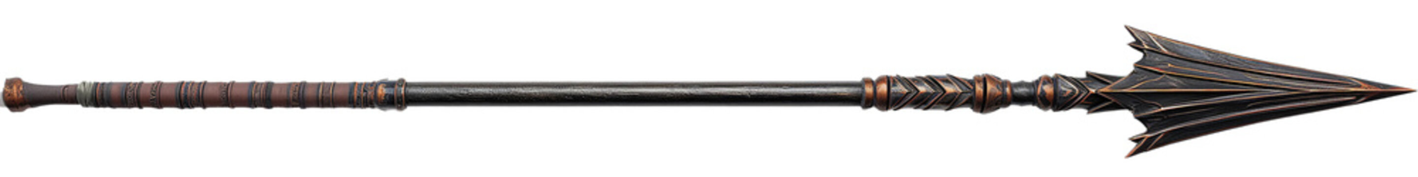 Spear, transparent background, isolated image, generative AI