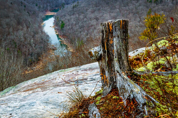 Panoramic view over Big South Fork National River and Recreation Area