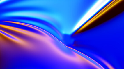 Abstract gradient blurred multicolored rainbow light spectrum radial background. 3D Render