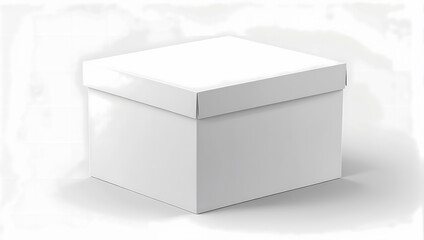 white box isolated on white