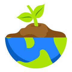 World earth day vector illustration