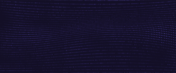 wavy binary look alike particle, linear wavy dots pattern vector design for background, backdrop, banner