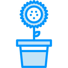 large flower pot vector design.svg