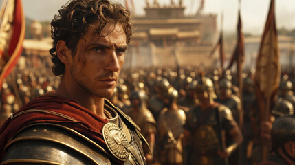 Fototapeta premium Alexander the great in battle.