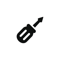 Screwdriver icon isolated on transparent background