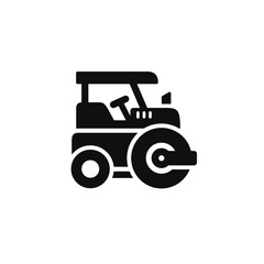 Steam roller icon isolated on transparent background