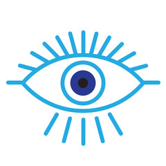 Blue evil eye, vector set eyes symbol, stock illustration. lass islamic, greek amulet. Evil eye protection sign. Turkish eye symbols and icon. 11:11