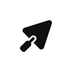 Trowel icon isolated on transparent background