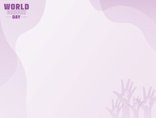 vector gradient world cancer day vertical background template
