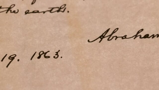  Gettysburg address historical document by abraham lincoln