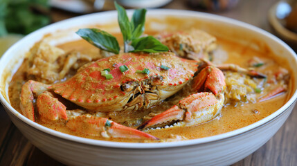 Asian style crab curry