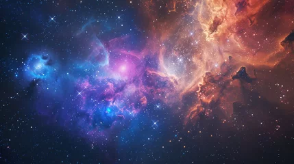 Foto op Aluminium Nebula and galaxies in space. Abstract cosmos background © Artem