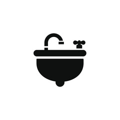Sink icon isolated on transparent background
