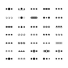 3 dot and option icon for social media element 