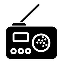Fototapeta premium radio icon