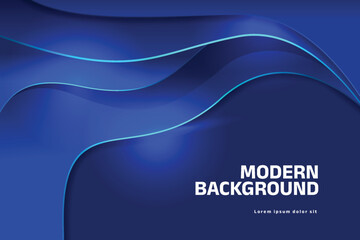Modern Abstract Blue Vector Background 