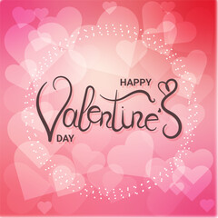 Happy Valentine's Day. Holiday card. Vector illustration.