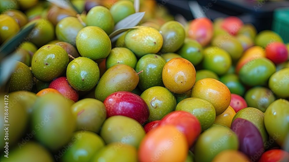 Wall mural olive at the market