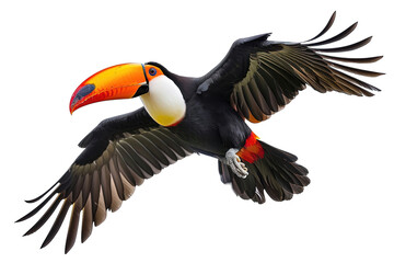 Obraz premium Toucan Bird Flying