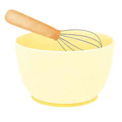 Whisk and bowl