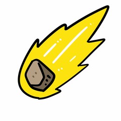 cartoon doodle lightning bolt or meteorite © mansum008