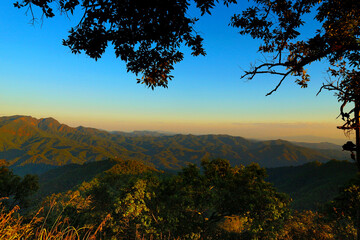 Nice view of the sky mountains