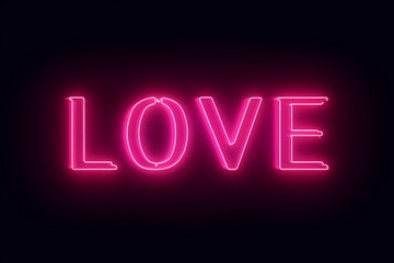 a neon sign with the word love spelled out of it .AI generative