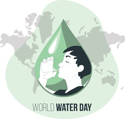 a logo that symbolizes world mineral water day