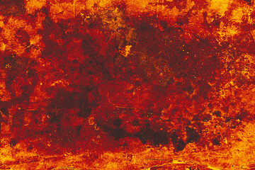 Lava wall rad hot surface background. - 718504923