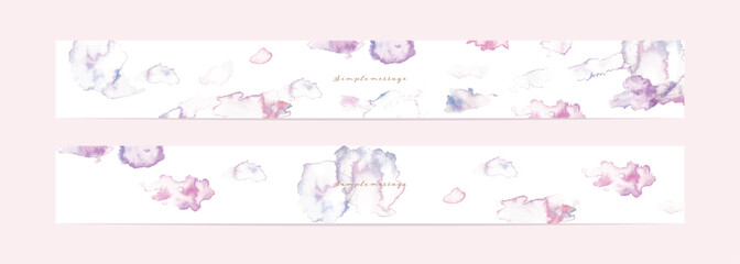 桜の背景。水彩タッチの桜ベクターイラスト。桜の和素材。綺麗な満開の桜ポストカードテンプレート。Cherry blossom background. Cherry blossom vector illustration with watercolor touch. Cherry blossoms Japanese material. Beautiful cherry blossom postcard