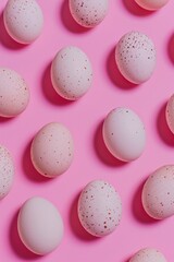 Obraz na płótnie Canvas Easter Eggs. A Playful Pattern Celebrating the Joy of Easter, Adding a Splash of Color to the Festive Celebration