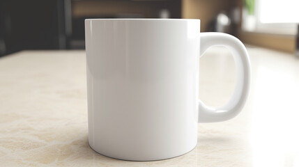 Obraz na płótnie Canvas a mock up of white mug