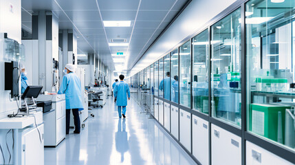Clean and Modern Medical Laboratory, Technology and Health Care in Hospital Setting, Industrial Science and Research