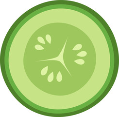 cucumber slice clipart