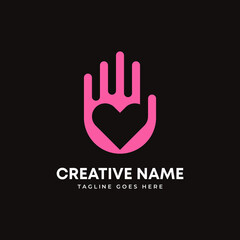 Love hand logo