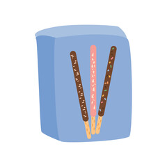 Cute Kawaii stick biscuit Pepero Illustration