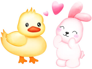 Easter rabbit home  
High Quality clipart 11 png elements
