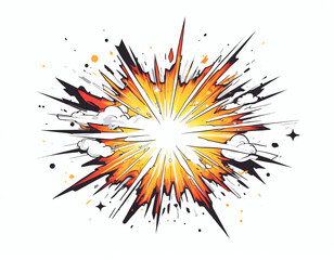 explosion of fire - energy blast