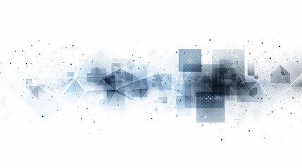 Clean and modern abstract technology background with a white-blue color scheme. Vector illustration, no text elements, offering high-quality HD resolution.