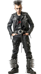 Fototapeta premium Punk Rock Man Isolated