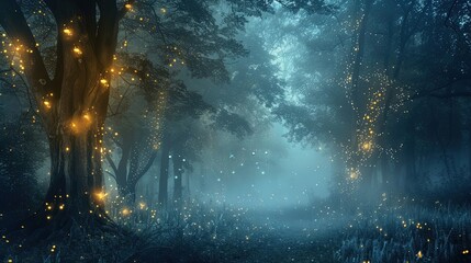 Dark Forest Magical Fantasy Fairy Tale
