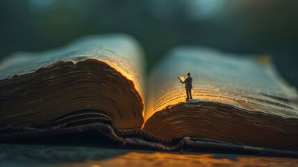 A little man reading book, World Book Night